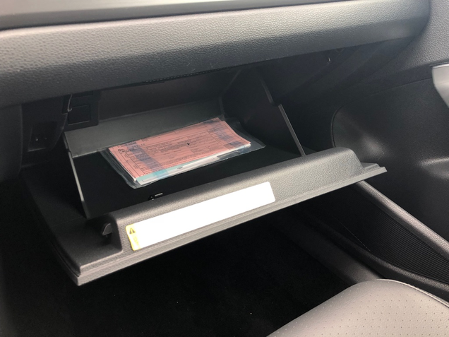 The glovebox is a decent size, but missing the climate pass-through that the Golf has.